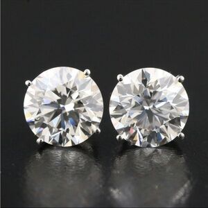 14K 3.73 CTW Diamond Stud Earrings